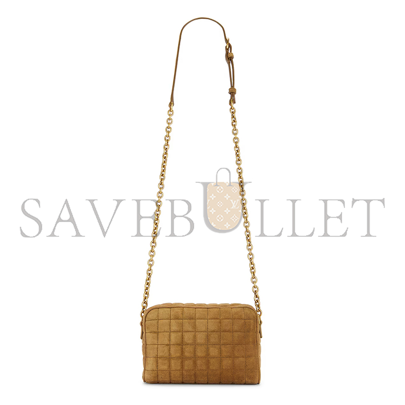Y51 CASSANDRE MATELASSÉ CARRÉ CAMERA BAG IN SUEDE 7648091U8073194 (19.5*14*4cm)